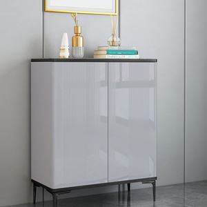 Meuble de salon en bois, buffet de luxe moderne, armoire à chaussures blanche - Product Image 6