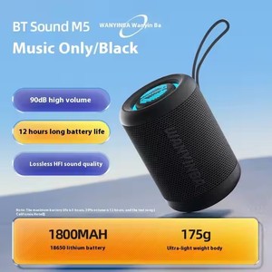 Wanyin <span class=keywords><strong>Ba</strong></span> M5 portátil para altavoces Bluetooth 8W RGB LED impermeable 1800mAh batería de micrófono inalámbrico para uso de Audio de Radio en casa - Product Image 3