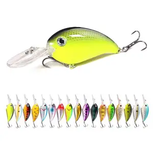 100mm 14g Hard Crank baits Plastic Fishing Lure for Bass and Pike rank bait bionic wobbler plastic Crank lures