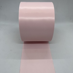 Ruban en satin à bords coupés, couleurs personnalisées, 10 cm, haute qualité, polyester entièrement mat, en rouleau, pour étiquettes de vêtements, vente en gros - Product Image 3
