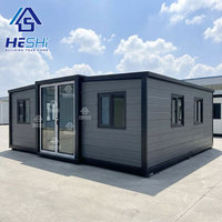 Maison préfabriquée modulaire extensible en conteneur de 40, 20 ou 30 pieds, prête à vivre, avec salle de bain intégrée, type villa/casa