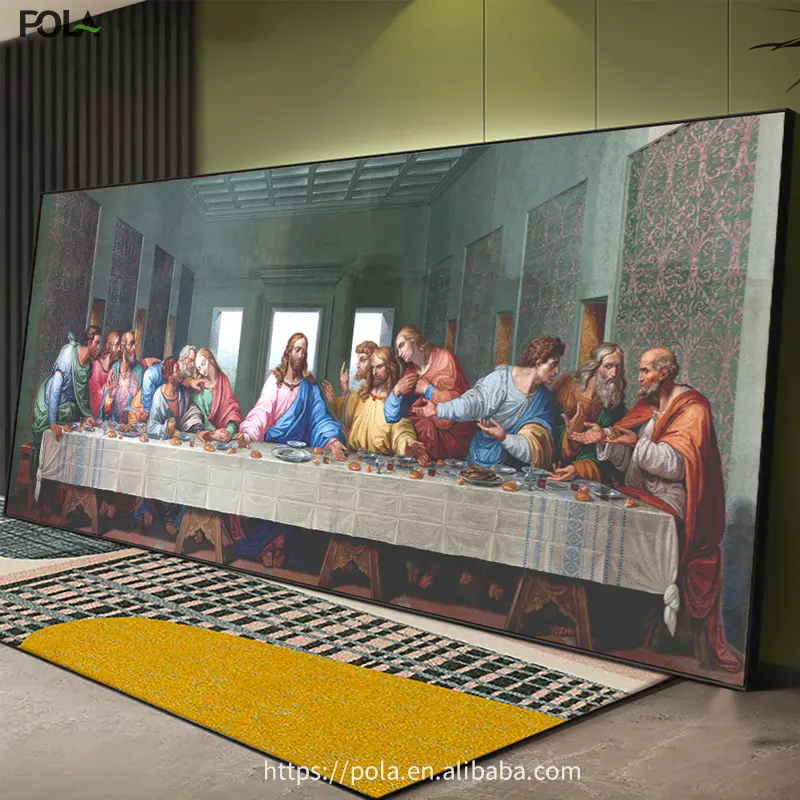 Wandmalerei Letztes Abendmahl Gemälde Wand kunst Leinwand drucke Christliches Dekor Von Da Vinci Wandbilder Wohnzimmer Wohnkultur