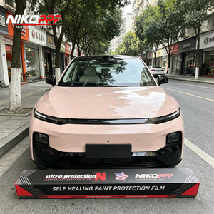 NIKO FilmSelf-Healing Anti-Scratch TPU Car <b>Wrap</b> Film TPU Morganite <b>Pink</b> Color-Changing Body Position Coverage - Product Image 1