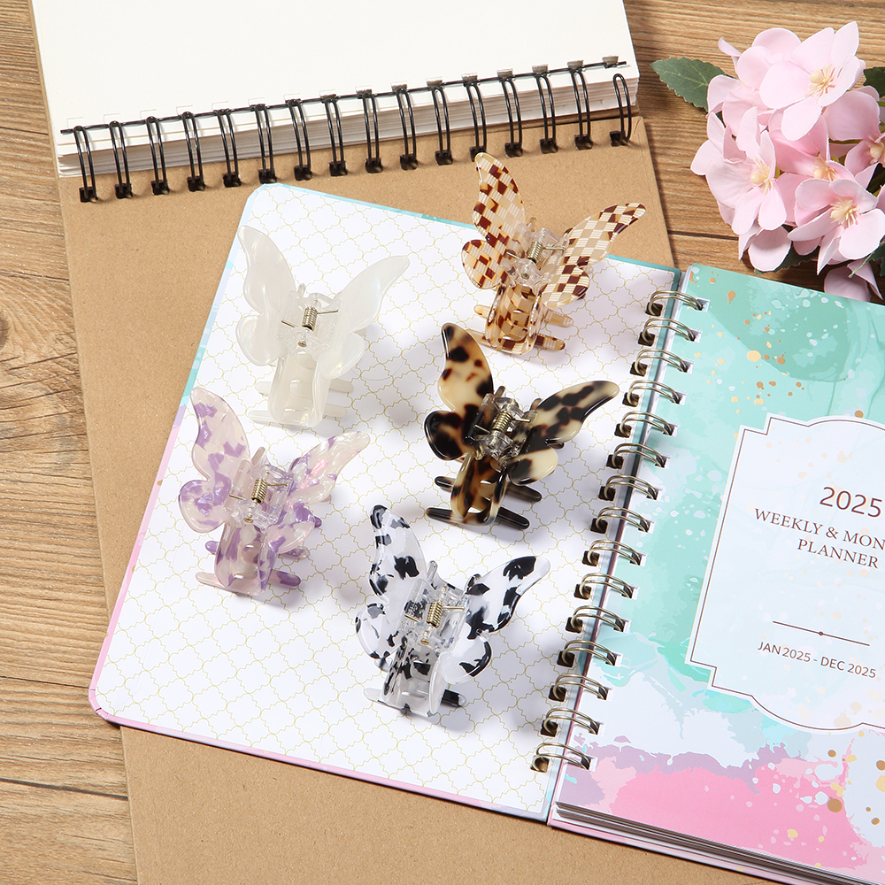 Harmony New Korean Fashion Hair Accessories 5.3 cm Small Acrylic Butterfly Claw Clip Women Retro Cute Shark Clip Hair