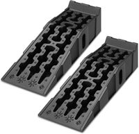 Rampes de levage de voitures en polyéthylène haute résistance 12000 Lb/13000Lb/16000Lb GVW avec cales de roue, pour voitures, SUV, camions et fourgonnettes