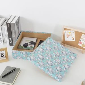 Boîte de rangement pour photos recouverte d'un motif floral, idéale pour le rangement d'albums et personnalisable selon vos besoins - Product Image 5