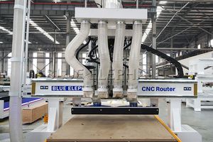 เครื่องตัดรัง CNC หลายหัวเครื่องออกแบบประตูตู้ไม้ขนาด1300*2500มม. สำหรับสายการผลิตเฟอร์นิเจอร์แผง - Product Image 6