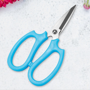 Tijeras de floristería de acero inoxidable azules, herramienta pequeña para podar flores y jardinería - Product Image 3