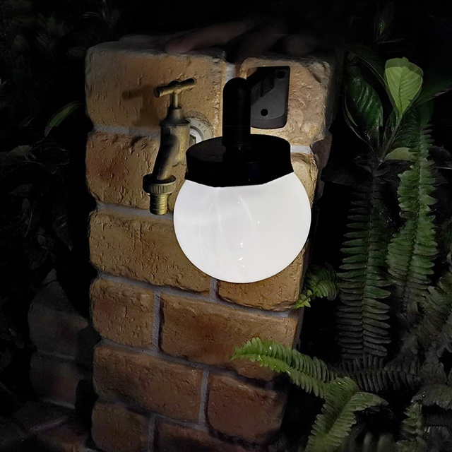 Customizable Outdoor LED Solar Wall Lamp for Garden Terrace Aisle Staircase Courtyard-Waterproof with 1-Year Warranty