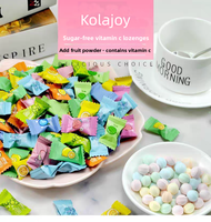 Kolajoy Bonbons Menthe Assortis aux Saveurs Fruitées, Sans Sucre, Vitamine C, Multicolores, en Vrac, Idéal pour Mariages et Cadeaux, Sachet de 2,50 kg