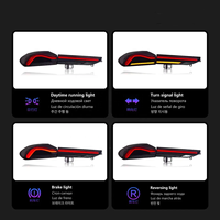 Luces Traseras LED Completas CREULI Secuenciales Ahumadas Plug and Play, Barra de Luces Traseras para BMW X6 G06 20-23