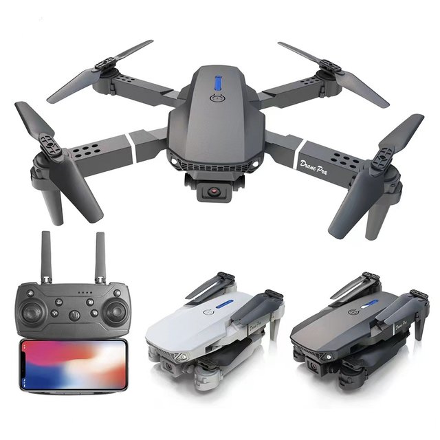 Beginner Drones with Remote Control E88 Pro WIFI FPV Drone With HD 4K 1080P Camera Height Hold RC Foldable Quadcopter