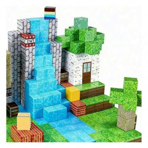 TOYSRUNNER MC25129 Custom Logo Industrial Magnet Cube Construction <b>Set</b> Sensory Plastic <b>Building</b> Learning <b>Blocks</b> Creative - Product Image 6