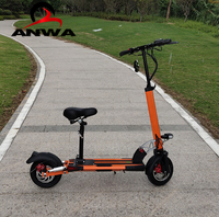 500W 8 inç Tekerlekli Katlanabilir Engelli Elektrikli Karbon E-Scooter 8 inç Katlanabilir Scooter
