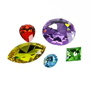 Gemstone personalizado alta qualidade Dongzhou K9 cristal Soltas pedras extravagantes atacado grânulos de cristal solto gemstone para fazer jóias