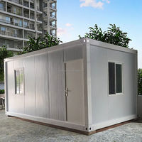 Vente chaude Pliant 20ft Portable Préfabriqué En Métal Garage Pliable Mini Modulaire Mobile En Acier Conteneur pour Hôtel.