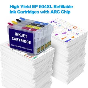 Cartouche d'encre rechargeable pour Epson 604, 604XL, T604XL avec puce ARC séparée, Europe 604XL T604, 604 cartouches d'encre rechargeables - Product Image 5