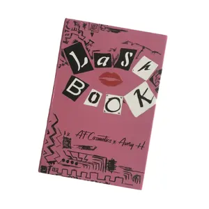 लोकप्रिय चुंबकीय पुस्तक खाली लक्जरी कस्टम लोगो अद्वितीय बरौनी पैकेजिंग बॉक्स बरौनी टक शीर्ष कागज बॉक्स