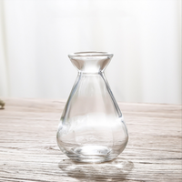 FJ GBA-039 Décoration d'intérieur – Bouteille vide en verre transparent de 140 ml à large ouverture pour diffuseur de parfum et d'aromathérapie