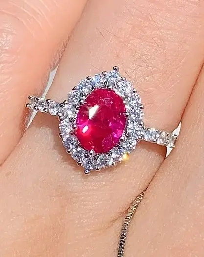 Красный драгоценный камень Винтажные серьги кольцо кулон ожерелье женский комплект ювелирных изделий