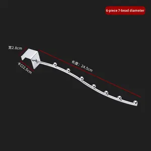 Expositor de diseño moderno de tres filas con gancho de 6cm/8cm y colgador para tienda de ropa y supermercado, para soldadura por arco de argón de hierro de 25mm - Product Image 6