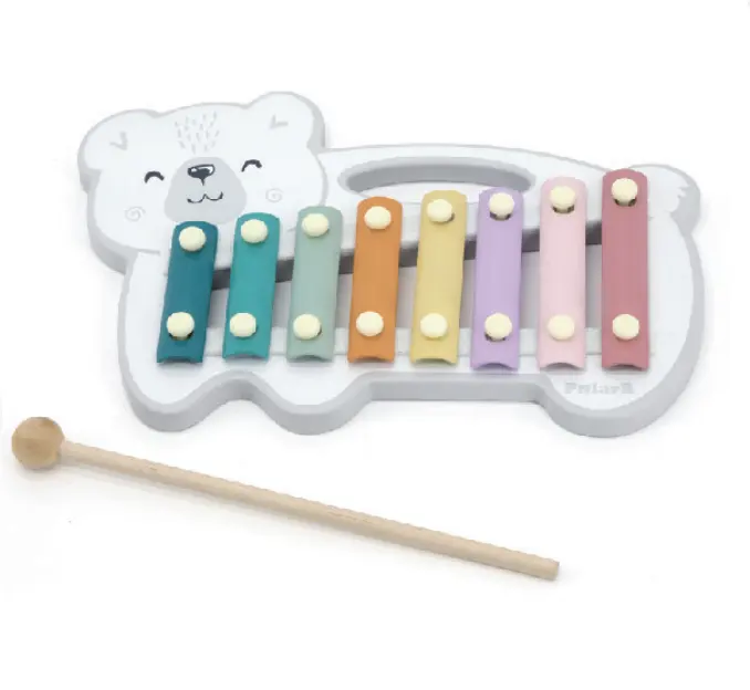 Custom Nieuw Ontwerp Kind Klop Orgel Kid Baby Houten Muziekinstrument Xylofoon Speelgoed Educatief