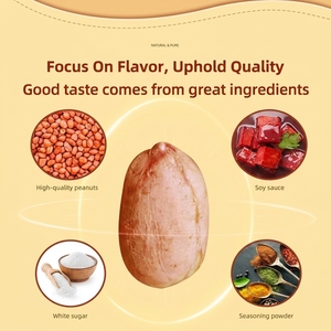 Makanan Ringan OEM Grosir 75g Kemasan Individual Kacang Kedelai Fermentasi Merah Asli Renyah Camilan Panggang Cina - Product Image 2