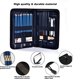 Bán Chạy Trên Thị Trường Bộ 40 Chiếc Bút Chì Phác Thảo Và Vẽ Trong Hộp Nylon Bật Lên - Product Image 6