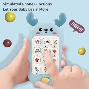 Juguete de Teléfono para Bebés con Música y Sonidos, Juguete para Dormir con Mordedor, Teléfono de Simulación, Juguete Educativo Temprano para Niños, Regalos para Niños - Product Image 3
