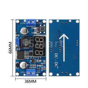 Módulo convertidor reductor LM2596 DC-DC, regulador de voltaje + voltímetro LED, CC ajustable, 4,0 ~ 40 a 1,3-37V - Product Image 2