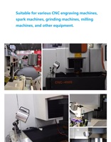 Lumière de machine CNC réglable 24V étanche 12W IP67 400*400mm, projecteur portable pour atelier avec bras long, lumière de travail LED