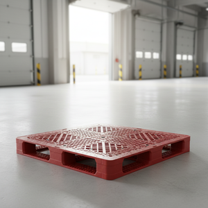 <span class=keywords><strong>Pallet</strong></span> in Plastica Standard 1000x1000 Resistente Impilabile 9 Piedi Nuovo con Superficie Perforata su un Lato per Uso in Magazzino - Product Image 1