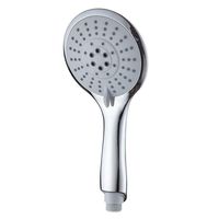 Ensemble de pommeau de douche à main 3 fonctions en plastique ABS avec flexible et support mural, finition chromée pour salle de bain et toilettes