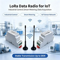 Convertidor Modbus RS485 de Espectro Ensanchado Lora de 433 MHz, Transmisión Transparente de Redes IoT de Largo Alcance de 6 km, Módem de Radio