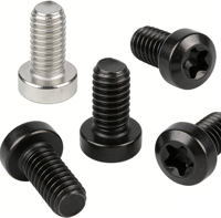 Vis à tête hexagonale M1 M2 Mini Allen en acier inoxydable A2-70, vis Torx T6, grade 10.9/12.9, oxyde noir, métrique et impérial
