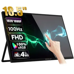 18.5 Inch 1080P LCD Screen Portable Monitor IPS Gaming Display for Cell Phone PC Laptop