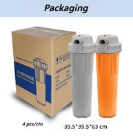Pemurni air warna kustom, wadah Filter 20 inci Jumbo Amerika untuk penggunaan rumah tangga/Dapur/komersial