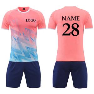 طقم كرة قدم رخيص بالجملة للطباعة بالتسامي، زي رياضي مخصص للرجال، طقم كرة قدم موحد، زي كرة قدم برتقالي، قميص كرة قدم - Product Image 4