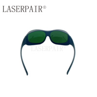Lunettes de sécurité laser infrarouges certifiées CE, protection élevée OD 8+ DIN 4, 6 % de transmission, 900-1100 nm, pour laser à fibre