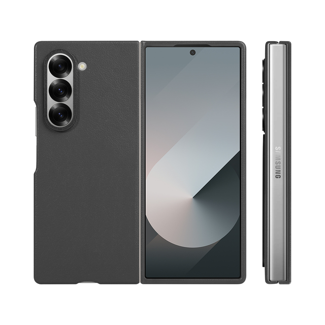 Latest for Samsung Galaxy Z Fold 6 5 4 3 Luxury Slim Pebble PU Leather Phone Case Shockproof