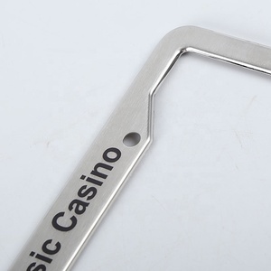 Tấm giấy phép khung Logo OEM khung chúng tôi đánh bóng/Sơn tĩnh điện màu đen tấm giấy phép khung - Product Image 4