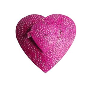 High Quality <b>Christmas</b> <b>Tree</b> Heart Made in Iron in Pink Color <b>Christmas</b> Decor Metal <b>Christmas</b> Decoration Ornament - Product Image 1
