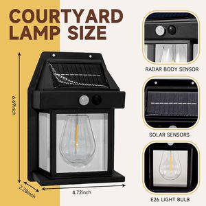 Lámpara Solar de Jardín con Detección de Movimiento, Impermeable IP65, Ahorro de Energía, LED, Montaje en Pared para Uso en Exteriores, Popular - Product Image 5