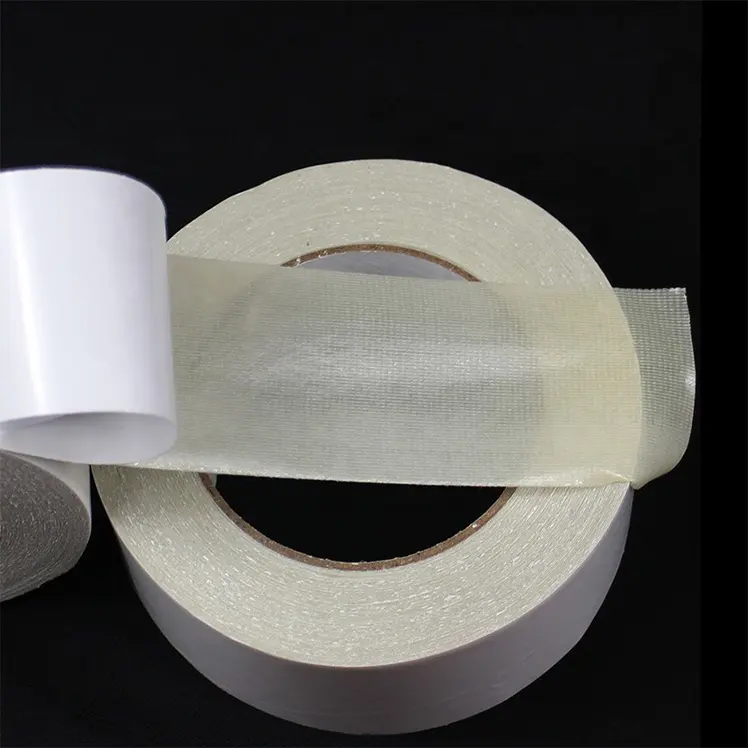 Tissu transparent double face connexion intérieure fixe avec ruban adhésif solide à base de tissu ruban adhésif pour tapis