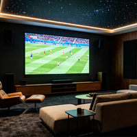 Layar LED Lengkung Ultra Tipis 16:9 8K Pingcai Cob P1.875 untuk Dalam Ruangan, Video Wall LED untuk Home Cinema