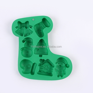 Albero di natale pan di zenzero uomo fiocchi di neve stampo in Silicone per la decorazione di torta Cross-Border frutta biscotto di zucchero stampo per natale - Product Image 4
