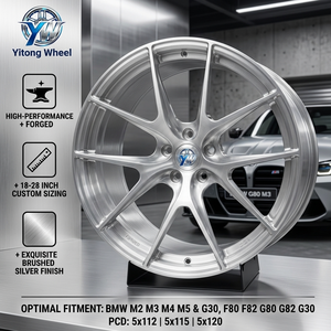 Jantes forgées personnalisées de 18 à 28 <span class=keywords><strong>pouces</strong></span>, finition argent brossé VS-5RS 5x112 5x115 5x120, jantes en alliage pour BMW M2 M3 M4 M5 F80 F82 G80 G82 G30 - Product Image 1