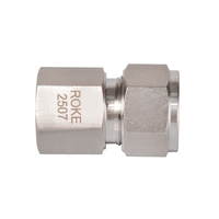 Super Duplex Acier Inoxydable F53/2507 Double Viroles Raccords de Tube 12mm Connecteur Femelle Douille Huile Eau Gaz Forgeage Plastique