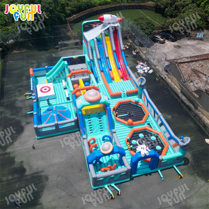 JOYFUL FUN Château gonflable géant pour l'extérieur, <span class=keywords><strong>trampoline</strong></span> géant, aire de jeux gonflable, parc de trampolines à thème - Product Image 2