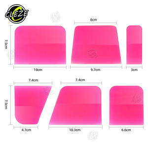 طقم أدوات تركيب طبقة حماية الطلاء CLEZE مكون من 6 قطع مع مكشطة مطاطية TPU - Product Image 2